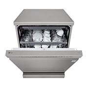 LG QuadWash™ perilica posuđa s TrueSteam™ tehnologijom pranja vodenom parom, 14 kompleta posuđa, ThinQ™, WiFi funkcija, Pogled sprijeda s otvorenim vratima, DF243FVS, thumbnail 4
