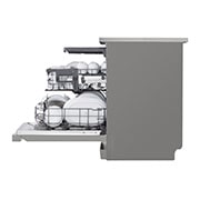 LG QuadWash™ perilica posuđa s TrueSteam™ tehnologijom pranja vodenom parom, 14 kompleta posuđa, ThinQ™, WiFi funkcija, Pogled s lijeve strane, DF243FVS, thumbnail 6