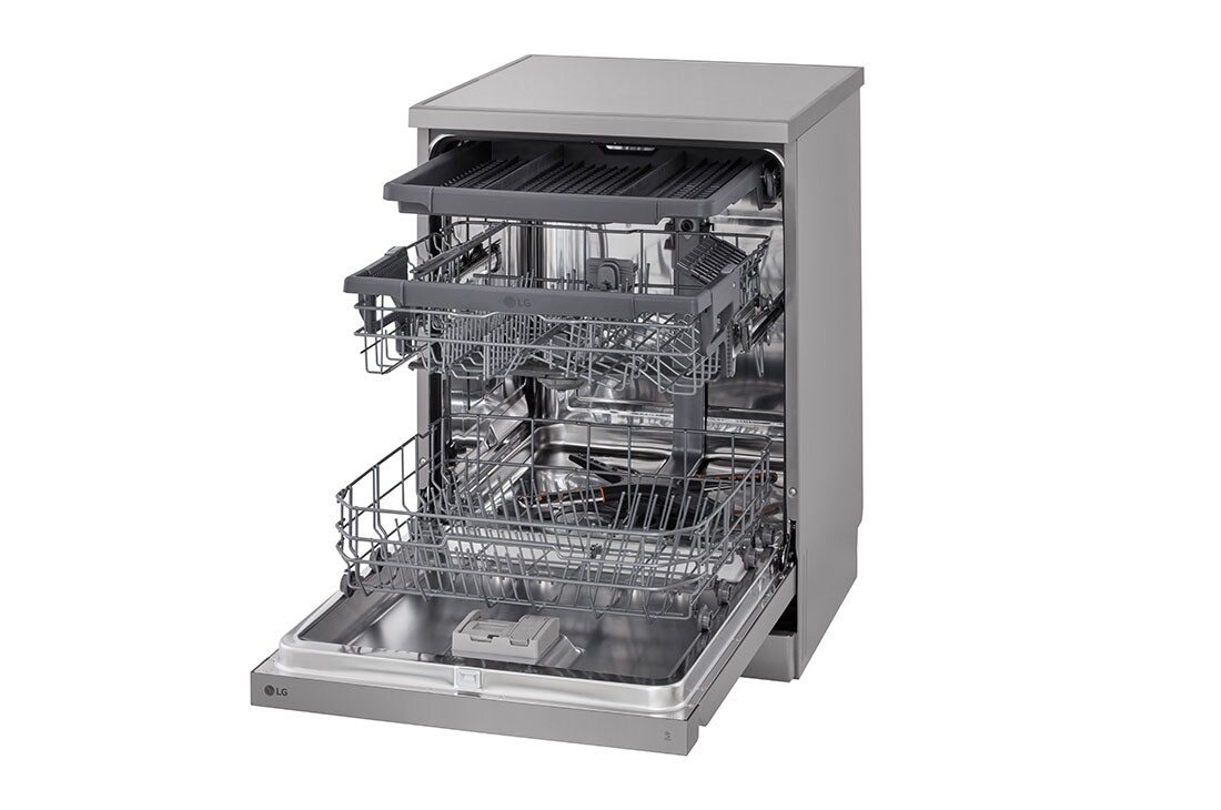 LG QuadWash™ perilica posuđa, 14 kompleta posuđa, Pogled s desne strane, DF243FV, thumbnail 11