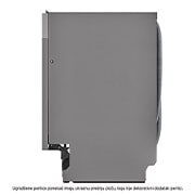 LG QuadWash™ ugradbena perilica posuđa, 14 kompleta posuđa, ThinQ™ WiFi funkcija, Pogled sa strane, DB243TX, thumbnail 13