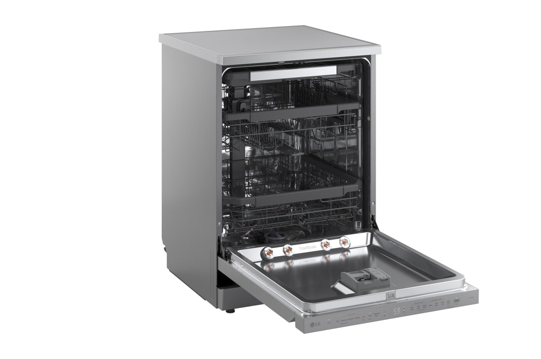 LG QuadWash™ perilica posuđa s TrueSteam™ tehnologijom pranja vodenom parom, vrata s automatskim otvaranjem, 14 kompleta posuđa, ThinQ™ WiFi funkcija, right side open, DF587HVS, thumbnail 9