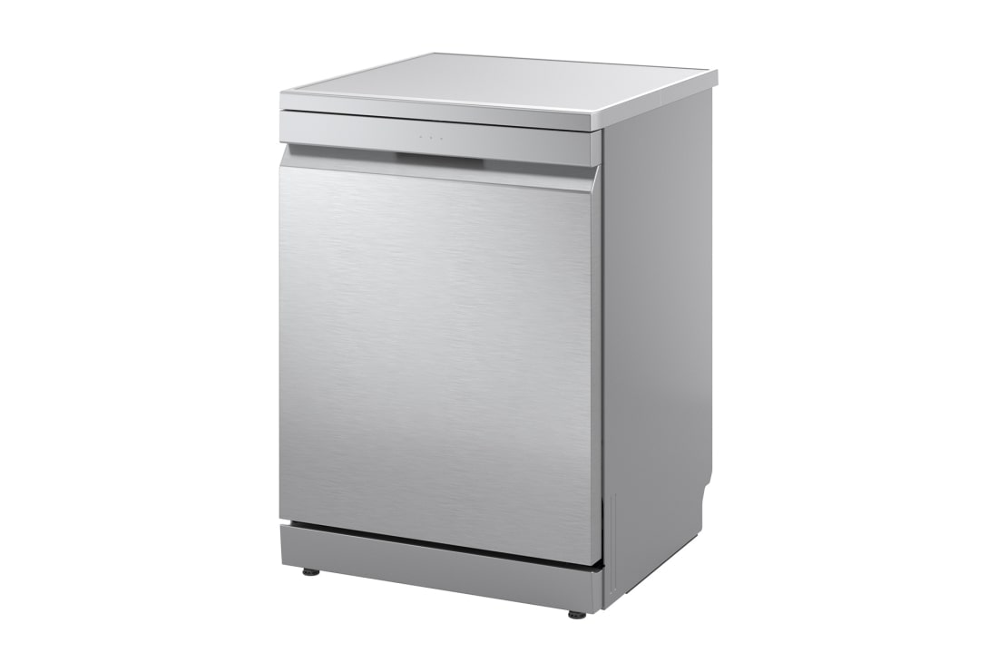 LG QuadWash™ perilica posuđa s TrueSteam™ tehnologijom pranja vodenom parom, vrata s automatskim otvaranjem, 14 kompleta posuđa, ThinQ™ WiFi funkcija, left side , DF587HVS, thumbnail 11