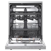 LG QuadWash™ perilica posuđa s TrueSteam™ tehnologijom pranja vodenom parom, vrata s automatskim otvaranjem, 14 kompleta posuđa, ThinQ™ WiFi funkcija, front view, DF587HVS, thumbnail 2