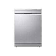 LG QuadWash™ perilica posuđa s TrueSteam™ tehnologijom pranja vodenom parom, vrata s automatskim otvaranjem, 14 kompleta posuđa, ThinQ™ WiFi funkcija, front view, DF375HVS, thumbnail 1