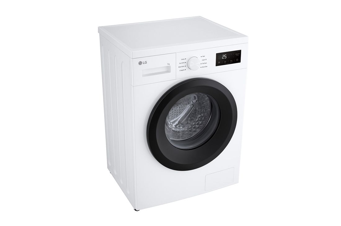 LG 7 kg, max. 1400 okr./min., Perilica rublja, Perspektivni pogled s lijeve strane, F4A10S7NWK, thumbnail 9