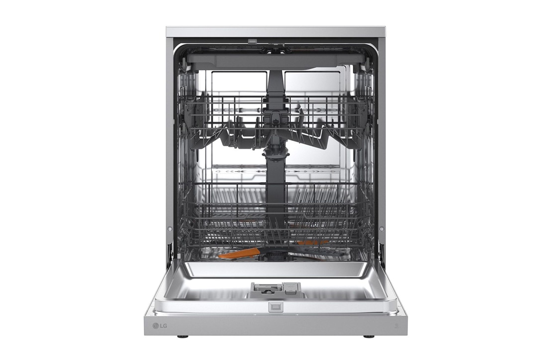 LG QuadWash™ perilica posuđa, vrata s automatskim otvaranjem, 14 kompleta posuđa, Pogled sprijeda s otvorenim vratima, DF273FV, thumbnail 2