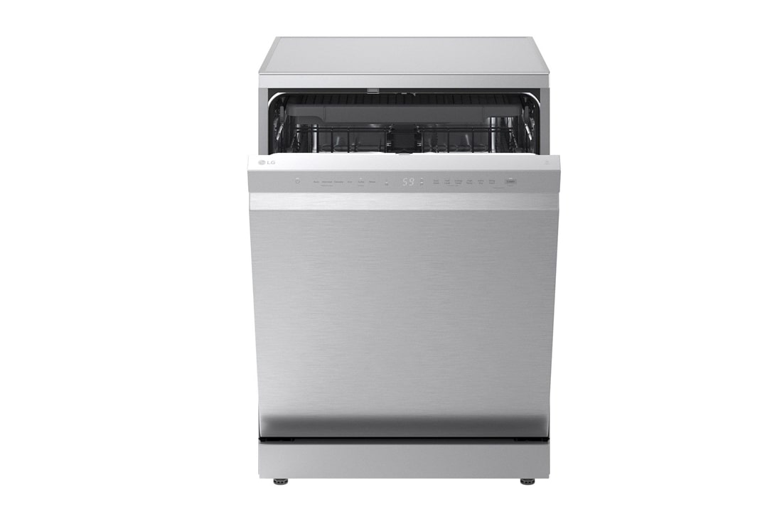 LG QuadWash™ perilica posuđa, vrata s automatskim otvaranjem, 14 kompleta posuđa, Pogled sprijeda s otvorenim vratima, DF273FV, thumbnail 4