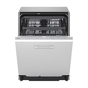 LG QuadWash™ ugradbena perilica posuđa s TrueSteam™ tehnologijom pranja vodenom parom, vrata s automatskim otvaranjem, 14 kompleta posuđa, ThinQ™ WiFi funkcija, DB375TXS, thumbnail 5