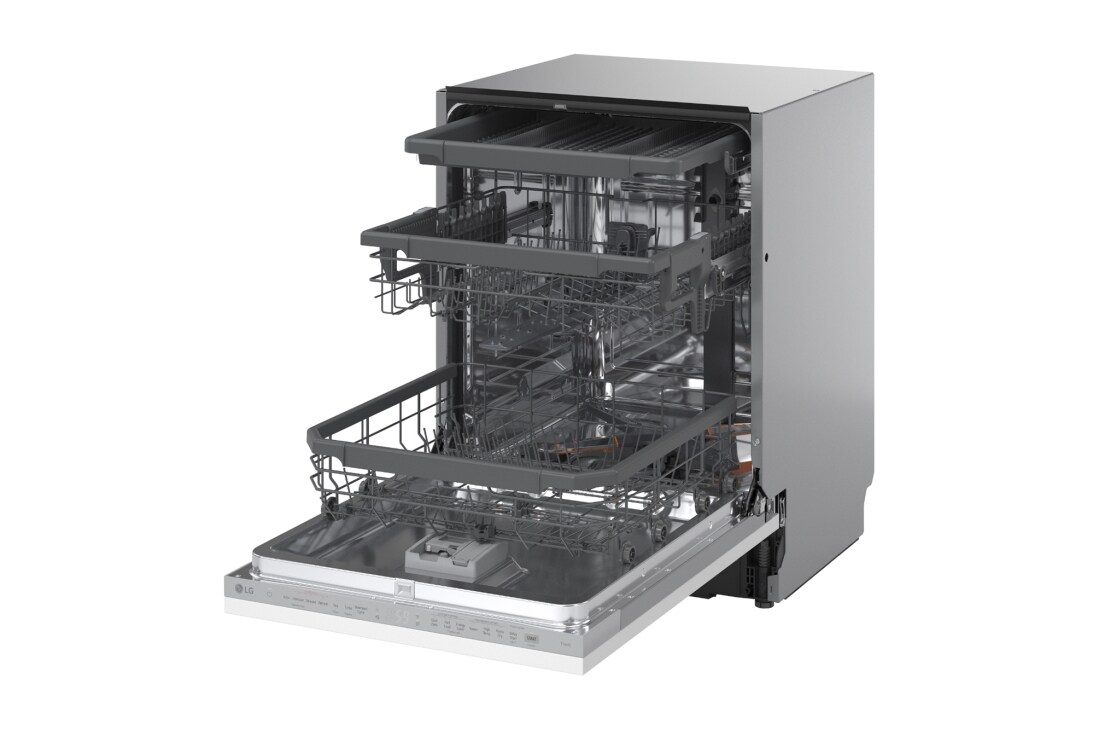 LG QuadWash™ ugradbena perilica posuđa s TrueSteam™ tehnologijom pranja vodenom parom, vrata s automatskim otvaranjem, 14 kompleta posuđa, ThinQ™ WiFi funkcija, DB375TXS, thumbnail 14