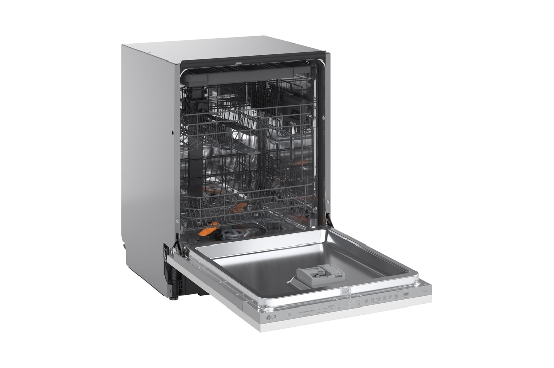 LG QuadWash™ perilica posuđa, vrata s automatskim otvaranjem, 14 kompleta posuđa, ThinQ™ WiFi funkcija, LG QuadWash™ perilica posuđa, vrata s automatskim otvaranjem, 14 kompleta posuđa, ThinQ™ WiFi funkcija, Perspektivni pogled s lijeve strane, DB273TX, thumbnail 9, DB273TX, thumbnail 9
