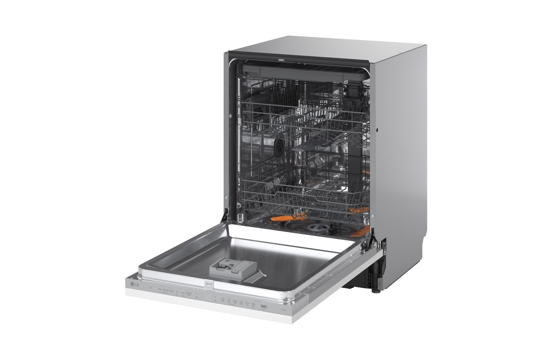 LG QuadWash™ perilica posuđa, vrata s automatskim otvaranjem, 14 kompleta posuđa, ThinQ™ WiFi funkcija, LG QuadWash™ perilica posuđa, vrata s automatskim otvaranjem, 14 kompleta posuđa, ThinQ™ WiFi funkcija, Pogled s desne strane, DB273TX, thumbnail 12, DB273TX, thumbnail 13