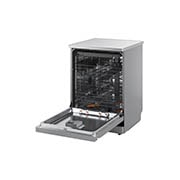 LG QuadWash™ perilica posuđa s TrueSteam™ tehnologijom pranja vodenom parom, vrata s automatskim otvaranjem, 14 kompleta posuđa, ThinQ™ WiFi funkcija, Pogled sa strane, DF273FVS, thumbnail 13