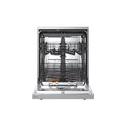 LG QuadWash™ perilica posuđa s TrueSteam™ tehnologijom pranja vodenom parom, vrata s automatskim otvaranjem, 14 kompleta posuđa, ThinQ™ WiFi funkcija, Pogled sprijeda s otvorenim vratima, DF273FVS, thumbnail 2
