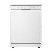 LG QuadWash™ perilica posuđa s TrueSteam™ tehnologijom pranja vodenom parom, vrata s automatskim otvaranjem, 14 kompleta posuđa, ThinQ™ WiFi funkcija, Pogled sprijeda, DF273FWS, thumbnail 1