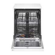 LG QuadWash™ perilica posuđa s TrueSteam™ tehnologijom pranja vodenom parom, vrata s automatskim otvaranjem, 14 kompleta posuđa, ThinQ™ WiFi funkcija, Pogled s lijeve strane, DF273FWS, thumbnail 6