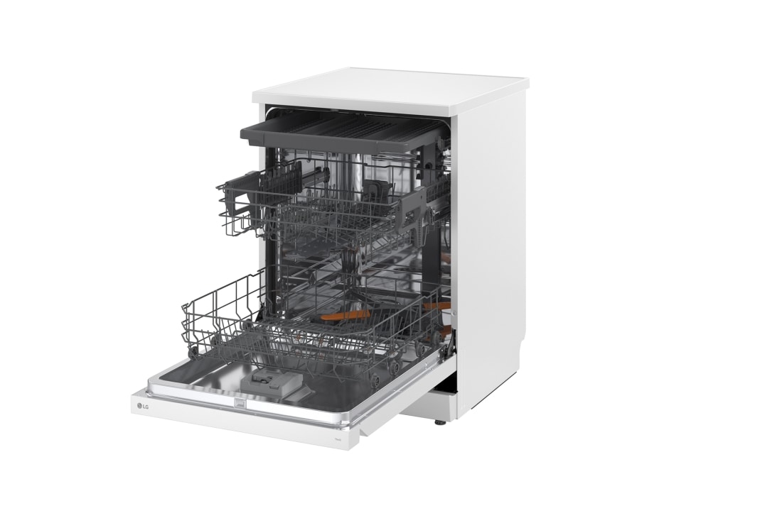 LG QuadWash™ perilica posuđa s TrueSteam™ tehnologijom pranja vodenom parom, vrata s automatskim otvaranjem, 14 kompleta posuđa, ThinQ™ WiFi funkcija, Stražnja strana, DF273FWS, thumbnail 14