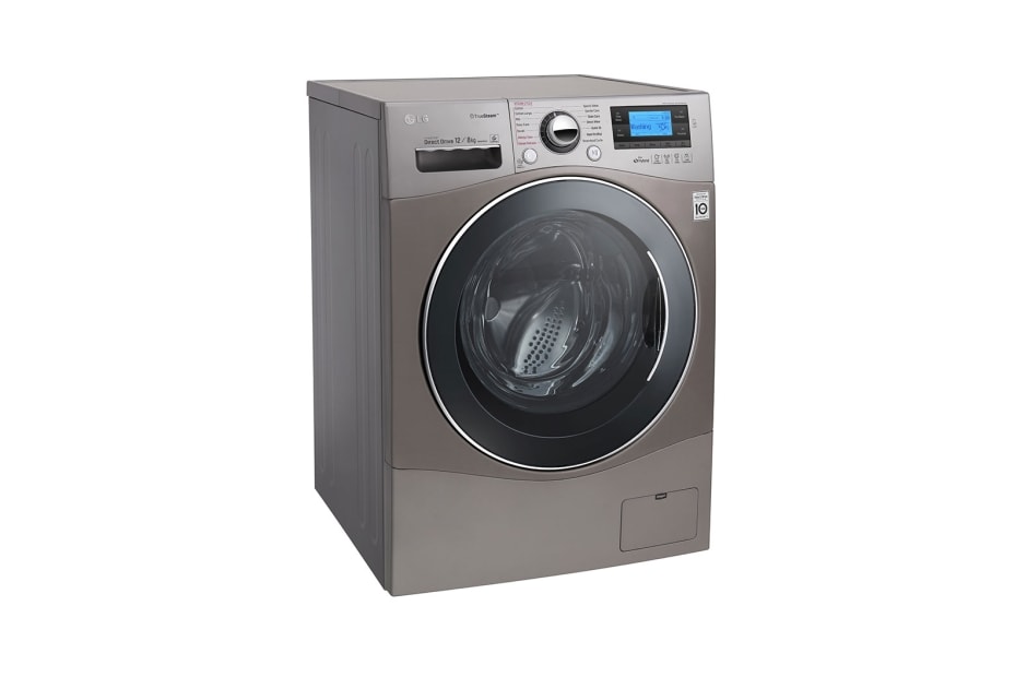 LG Izuzetno veliki kapacitet 12/8 kg, standardnih dimenzija, eco hybrid perilice rublja na paru s inverter direct drive motorom, FH695BDH6N, thumbnail 7