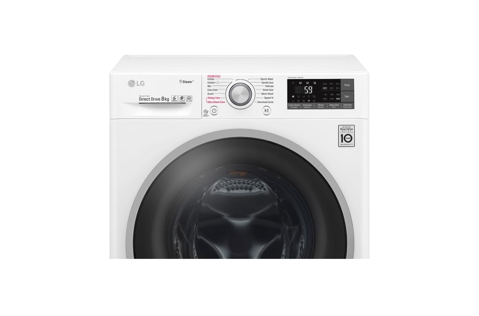 LG Turbowash perilica rublja sa Steam tehnologijom, kapaciteta 8 kg, F2J7TY1W, thumbnail 12