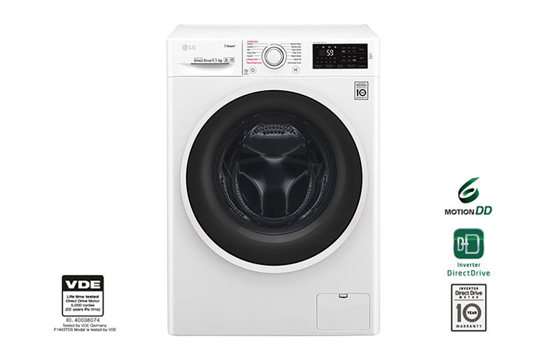 LG Slim perilica rublja sa Steam tehnologijom, kapaciteta 6,5 kg, F2J6WY1W, thumbnail 1