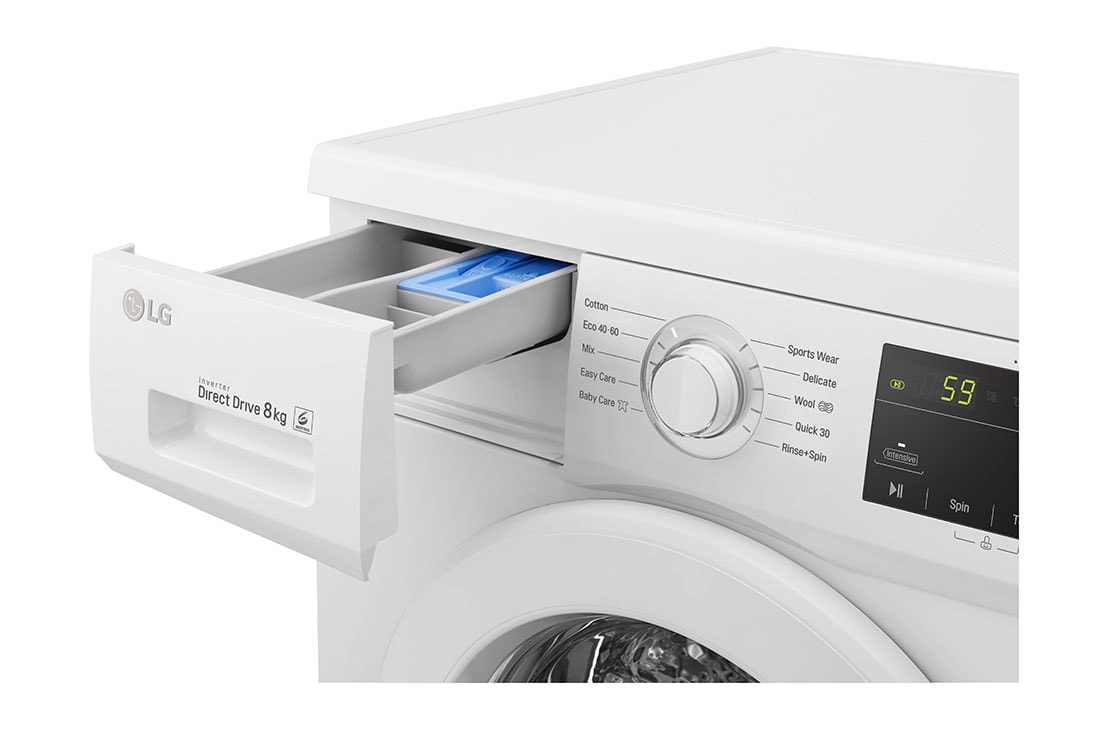 LG 8 kg, max. 1200 okr./min., Perilica rublja, F4J3TN3WE, F4J3TN3WE, thumbnail 4