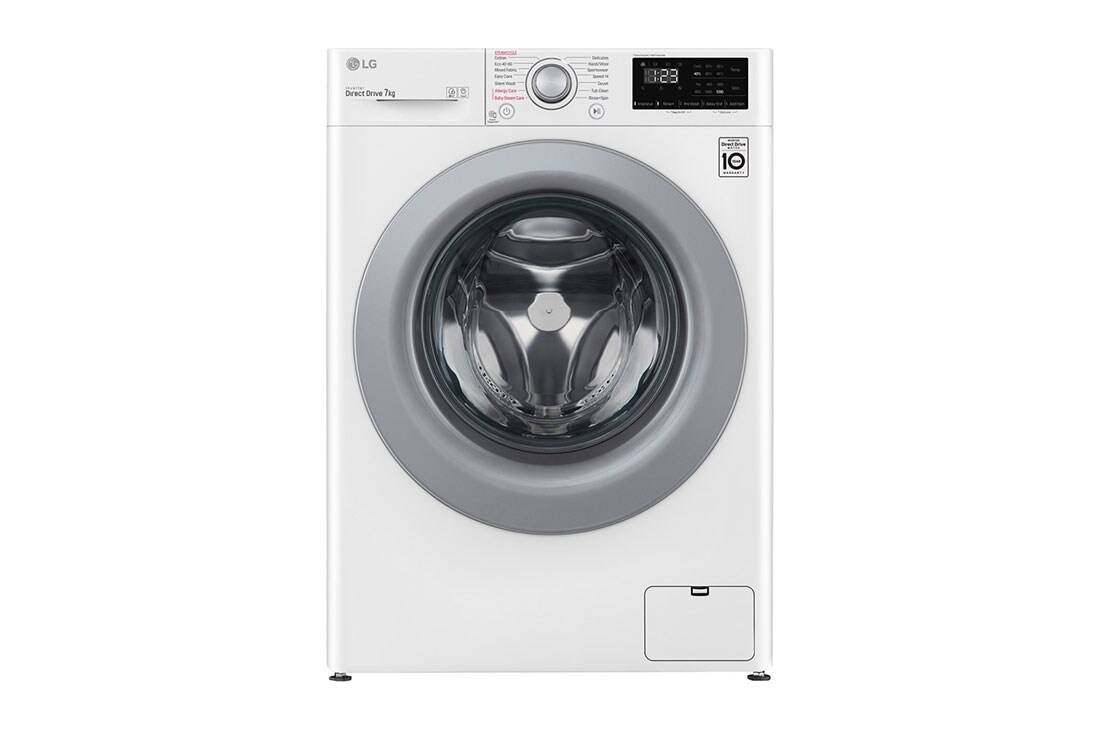 LG 7 kg, max. 1200 okr./min., Perilica rublja sa parom, AI DD™ tehnologija, Slim, F2WV3S7S4E, F2WV3S7S4E