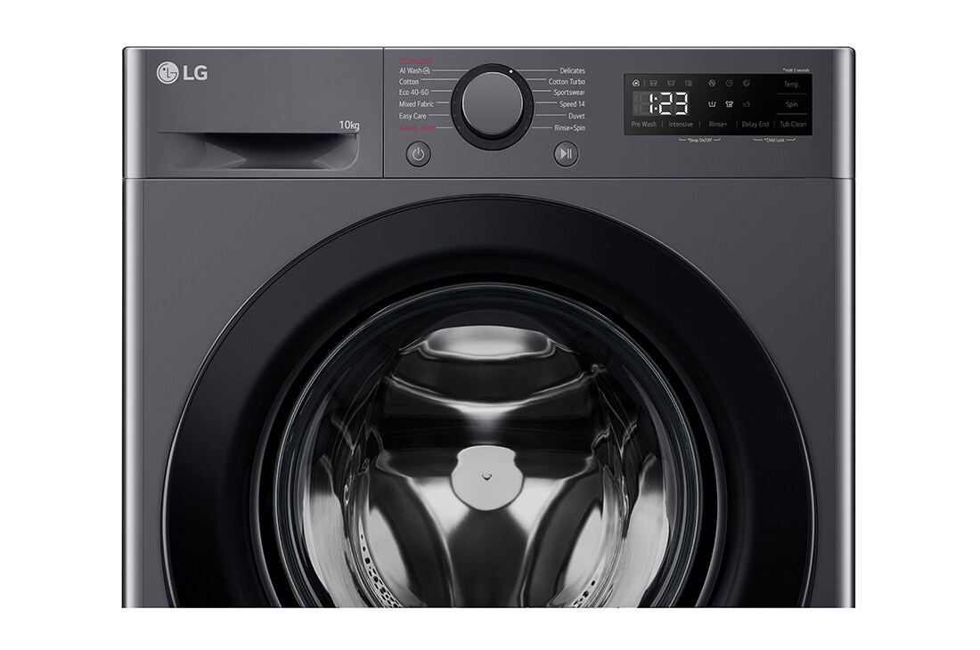 LG 10 kg, max. 1400 okr./min., Perilica rublja sa parom, AI DD™ tehnologija, Prikaz zaslona, F4WR510SBM, thumbnail 5