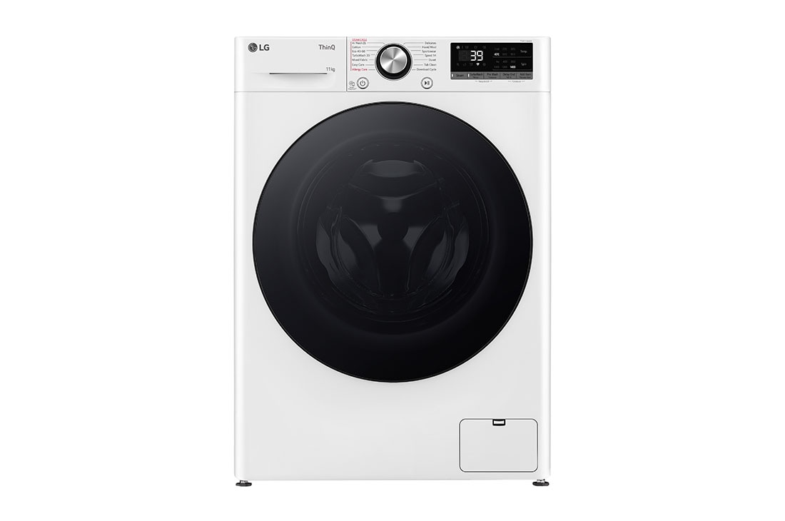 LG 11 kg, max. 1400 okr./min., Perilica rublja sa parom, TurboWash™360, AI DD™ tehnologija i WiFi funkcija, Pogled sprijeda, F4WR711S2W