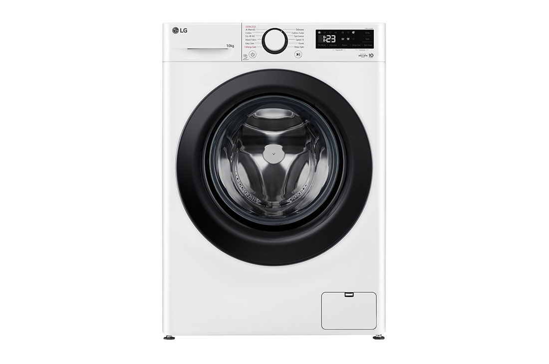 LG 10 kg, max. 1400 okr./min., Perilica rublja sa parom, AI DD™ tehnologija, Pogled sprijeda, F4WR510SBW