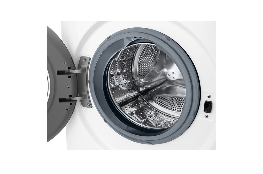 LG 10 kg, max. 1400 okr./min., Perilica rublja sa parom, AI DD™ tehnologija, Prednji pogled na gornji dio, F4WR510SBW, thumbnail 4