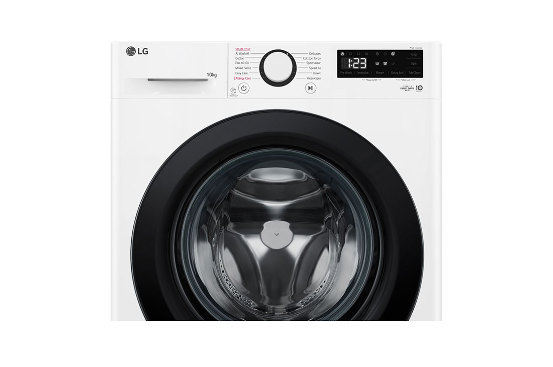 LG 10 kg, max. 1400 okr./min., Perilica rublja sa parom, AI DD™ tehnologija, Pogled na dozator deterdženta i sredstva za ispiranje, F4WR510SBW, thumbnail 6