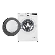 LG 10 kg, max. 1400 okr./min., Perilica rublja sa parom, AI DD™ tehnologija, Pogled sprijeda s otvorenim vratima, F4WR510SBW, thumbnail 2