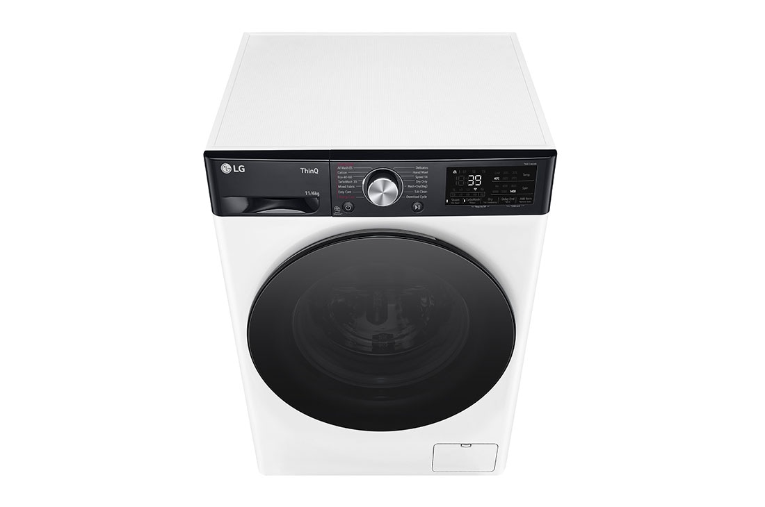 LG 11/6 kg, max. 1400 okr./min., perilica-sušilica sa parom, TurboWash™360, AI DD™ tehnologija i WiFi funkcija, Pogled iz gornje perspektive, F4DR711S2H, thumbnail 9