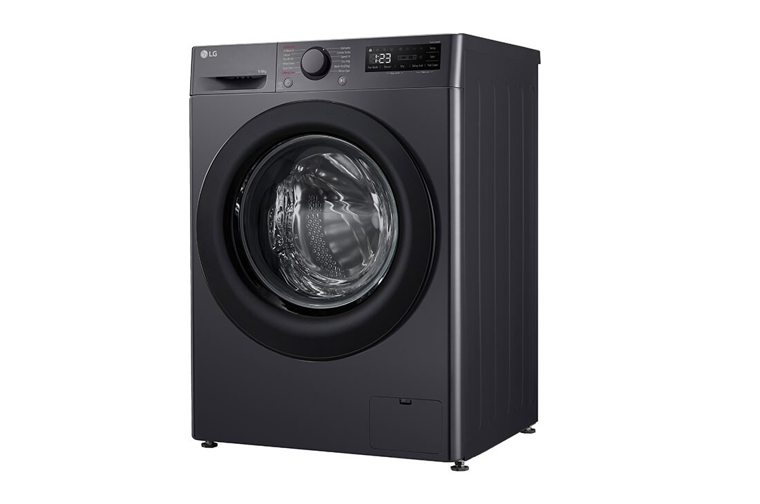 LG 9/6 kg, max. 1400 okr./min., Perilica-sušilica sa parom, AI DD™ tehnologija, Pogled s desne strane, F4DR509SBM, thumbnail 13