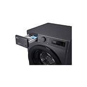 LG 9/6 kg, max. 1400 okr./min., Perilica-sušilica sa parom, AI DD™ tehnologija, Pogled na dozator deterdženta i sredstva za ispiranje, F4DR509SBM, thumbnail 6