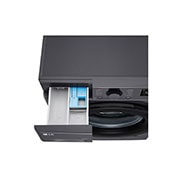 LG 9/6 kg, max. 1400 okr./min., Perilica-sušilica sa parom, AI DD™ tehnologija, Pogled na dozator deterdženta i sredstva za ispiranje, F4DR509SBM, thumbnail 7