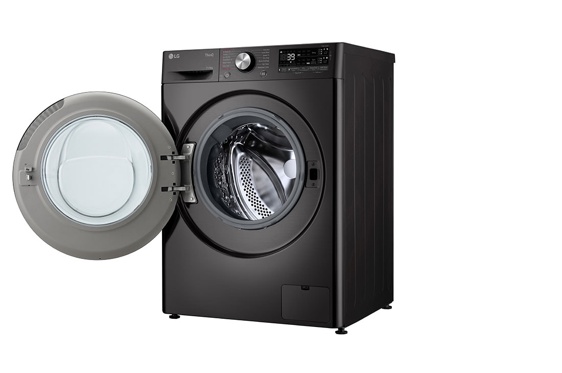 LG 11/6 kg, max. 1400 okr./min., perilica-sušilica sa parom, TurboWash™360, AI DD™ tehnologija i WiFi funkcija, Pogled s desne strane s otvorenim vratima, F4DR711S2BA, thumbnail 11