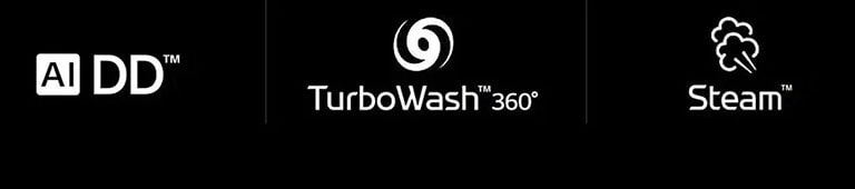 AI DD™  TurboWash™360˚  Steam™ 