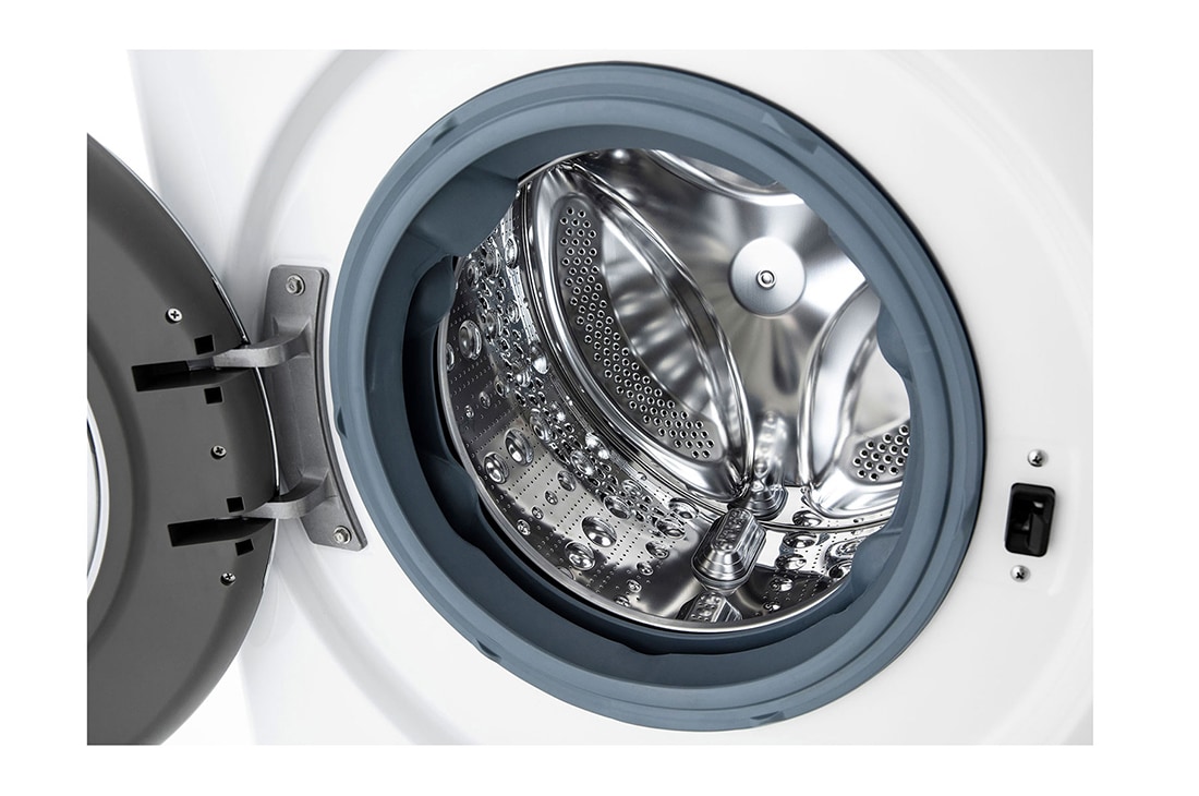 LG 13 kg, max. 1400 okr./min., Perilica rublja sa parom, TurboWash™360, AI DD™ tehnologija i WiFi funkcija, Prednji pogled na gornji dio, F4WR913P3WA, thumbnail 4