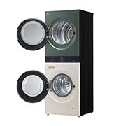 LG  WashTower™, 12/10 kg, max. 1400 okr./min., Steam™, TurboWash™360, kondenzator sa automatskim čišćenjem, ThinQ™ WiFi funkcija, WT1210EGF, thumbnail 4