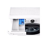 LG 8 kg, max. 1400 okr./min., Perilica rublja sa parom, WiFi funkcija, Pogled na dozator deterdženta i sredstva za ispiranje, F4X1008NWK, thumbnail 7