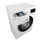 LG 6,5 kg, max. 1200 okr./min., Perilica rublja sa parom, Slim, Pogled s lijeve strane, F2J3WSBWE, thumbnail 8