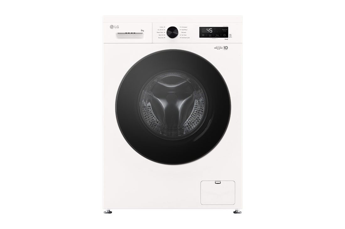 LG 9 kg, max. 1400 okr./min., Perilica rublja sa parom, WiFi funkcija, Pogled sprijeda, F4X1009NWB