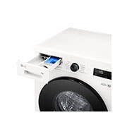 LG 9 kg, max. 1400 okr./min., Perilica rublja sa parom, WiFi funkcija, Pogled na dozator deterdženta i sredstva za ispiranje, F4X1009NWB, thumbnail 6