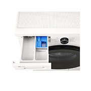 LG 9 kg, max. 1400 okr./min., Perilica rublja sa parom, WiFi funkcija, Pogled na dozator deterdženta i sredstva za ispiranje, F4X1009NWB, thumbnail 7