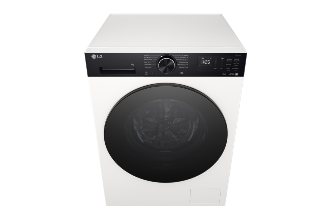 LG 11 kg, max. 1400 okr./min., Perilica rublja sa parom, TurboWash™360, AI DD™ tehnologija i WiFi funkcija, Pogled na dozator deterdženta i sredstva za ispiranje, F4X5011THB, thumbnail 7
