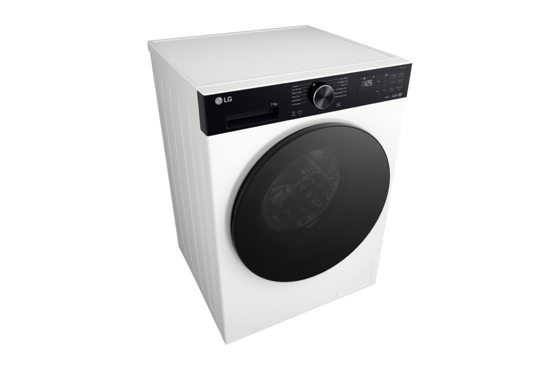 LG 11 kg, max. 1400 okr./min., Perilica rublja sa parom, TurboWash™360, AI DD™ tehnologija i WiFi funkcija, Pogled iz gornje perspektive, F4X5011THB, thumbnail 8