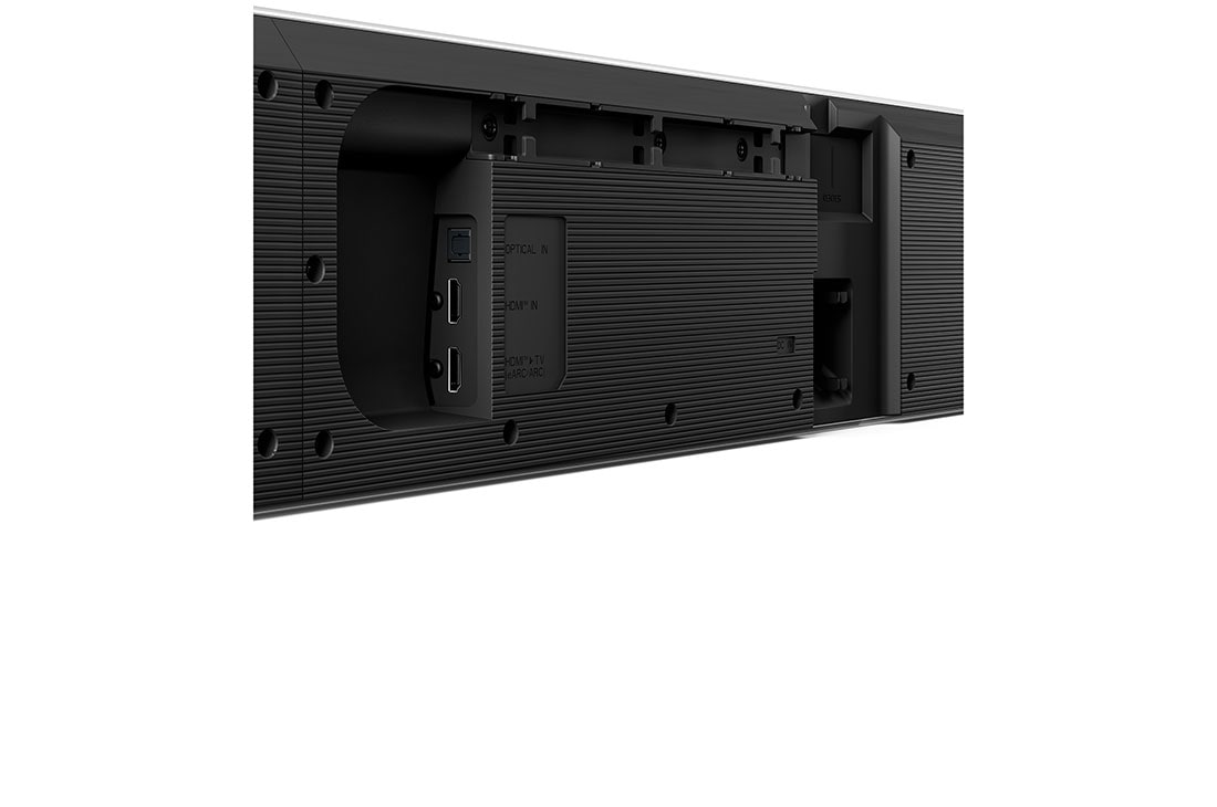 LG SG10TY LG Soundbar s Dolby Atmos 3.1-kanalnim zvukom za televizor, Blago zakošeni prikaz stražnje strane kućnog kina LG Soundbar SG10TY, SG10TY, thumbnail 7