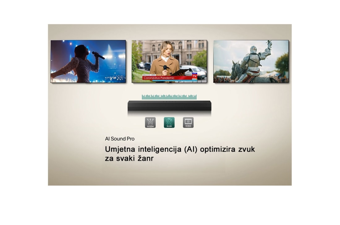 LG S20A LG Soundbar s 2.1-kanalnim zvučnikom za televizor, S20A, thumbnail 12