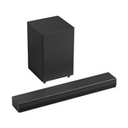 LG  LG Soundbar S30A sa značajkama WOW Orchestra i WOW Interface, Prikaz pod kutom od 45 stupnjeva kućnog kina Soundbar i niskofrekventnog zvučnika (subwoofera), S30A, thumbnail 5