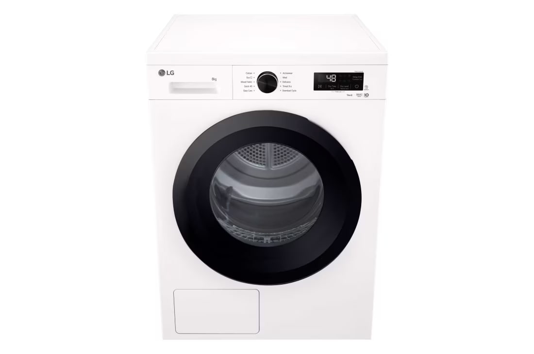LG 8 kg,  Sušilica rublja sa toplinskom pumpom, kondenzator sa automatskim čišćenjem, ThinQ™ WiFi funkcija, Sušilica rublja s toplinskom pumpom - RHX1008NWK, RHX1008NWK, thumbnail 6